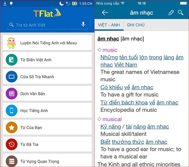 app học tiếng Anh trên điện thoại