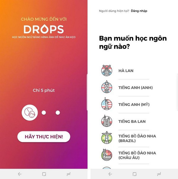 app học tiếng Anh trên điện thoại