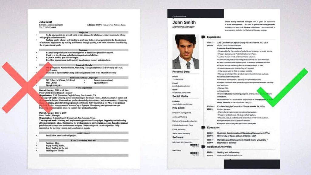 mẫu CV tiếng Anh