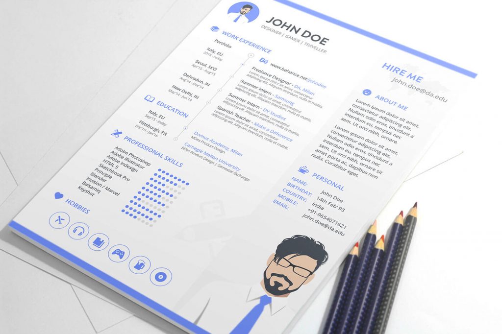 mẫu CV tiếng Anh IT