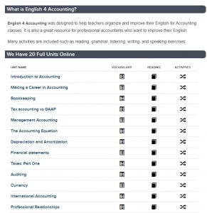 web học tiếng Anh ngành kế toán