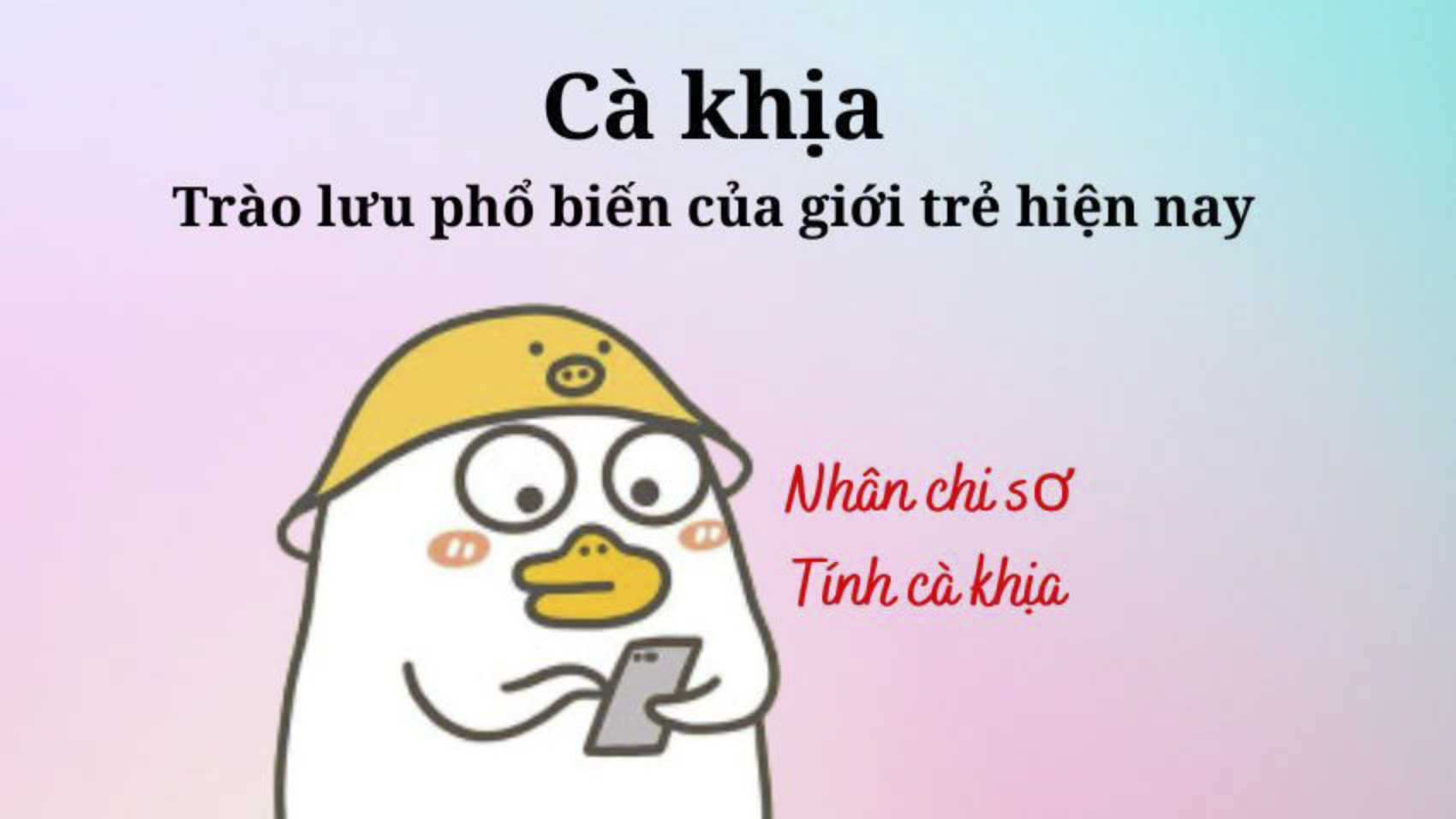 Nhân chi sơ tính cà khịa
