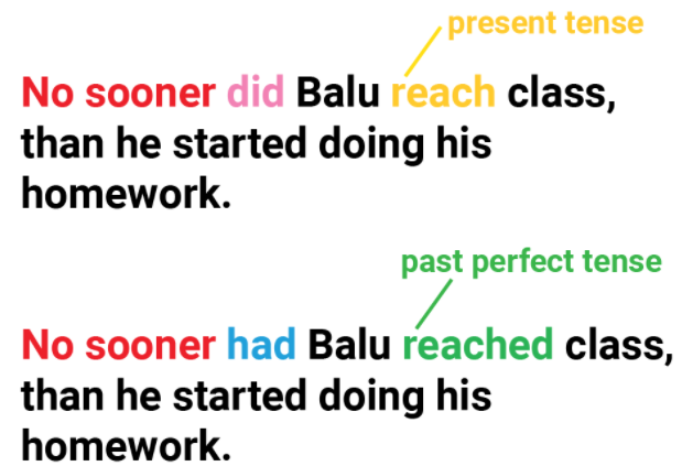 Cách sử dụng công thức no sooner trong tiếng anh