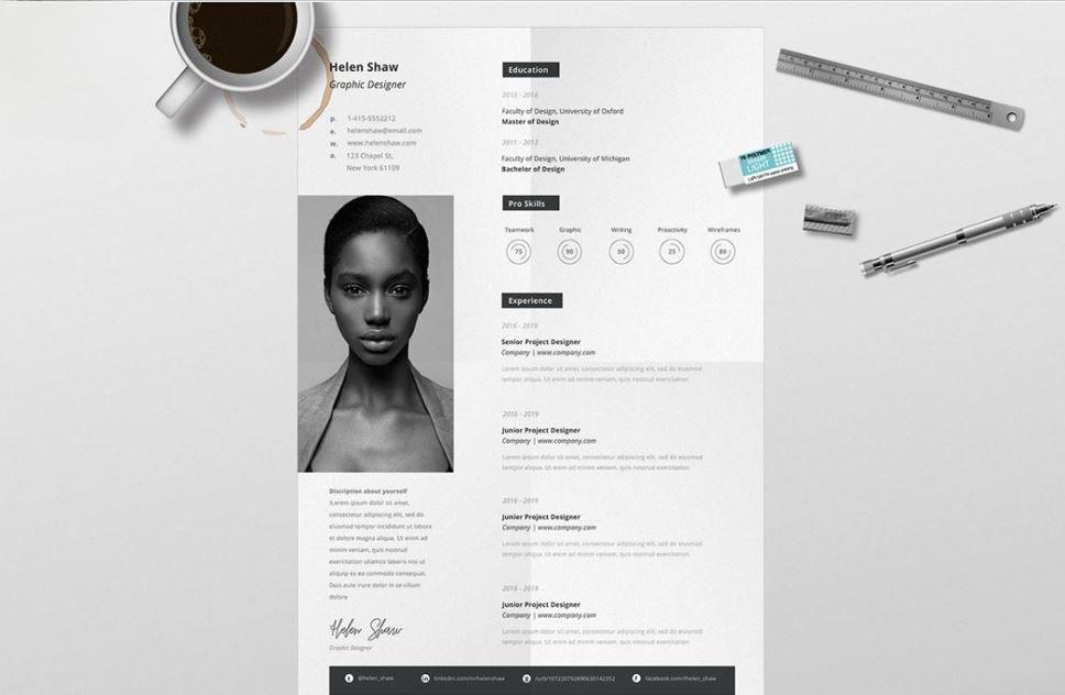 Mẫu CV tiếng Anh đơn giản, lịch lãm