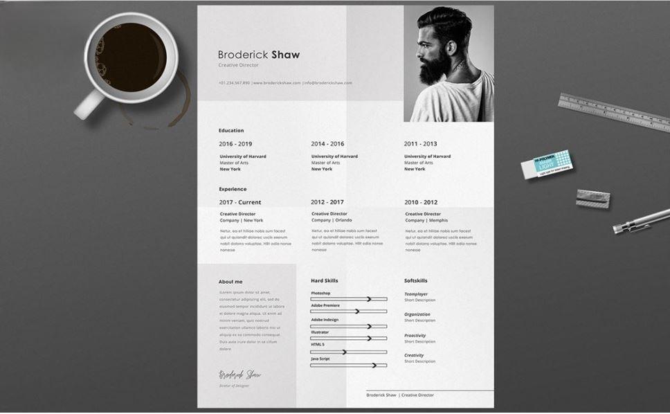 Mẫu CV tiếng Anh phá vỡ giới hạn trình bày