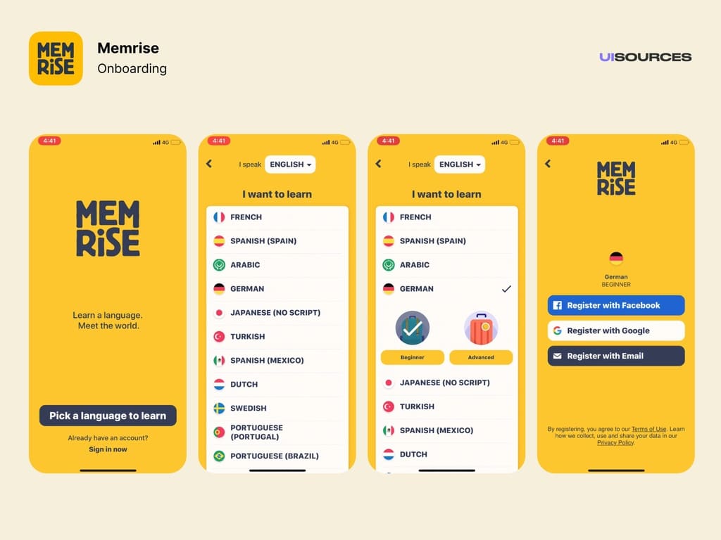 App học tiếng anh Memrise