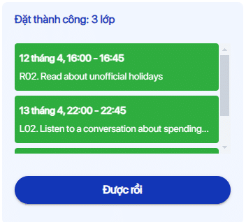 Cách đặt lịch học trên NativeX