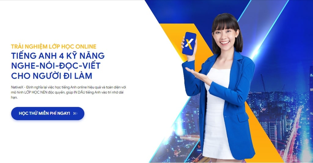 Trải nghiệm học onl NativeX