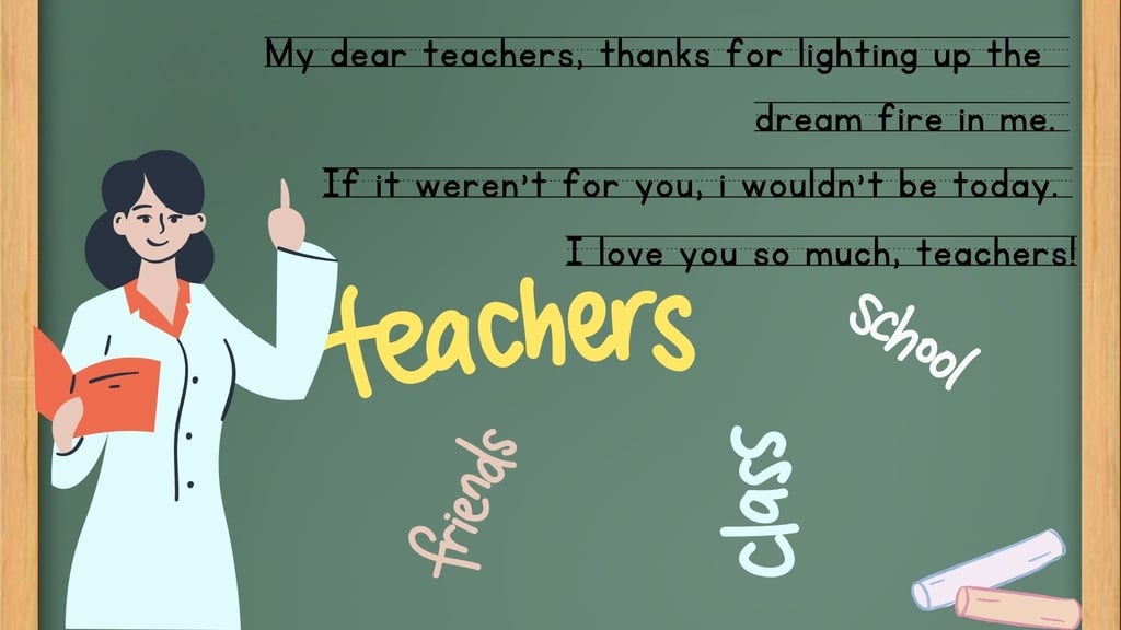 Lời chúc 20-11 tiếng Anh cho thầy cô bộ môn