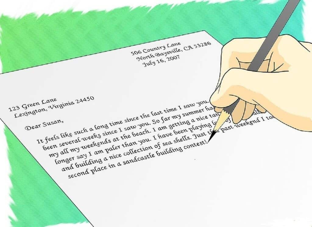 Lời hỏi thăm khi viết thư