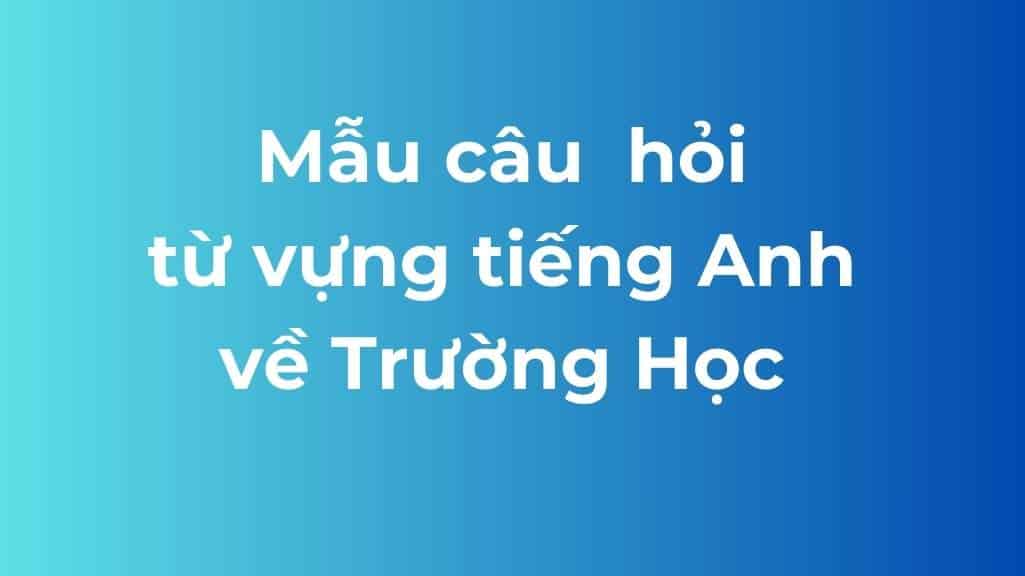 mau cau hoi tu vung tieng anh truong hoc
