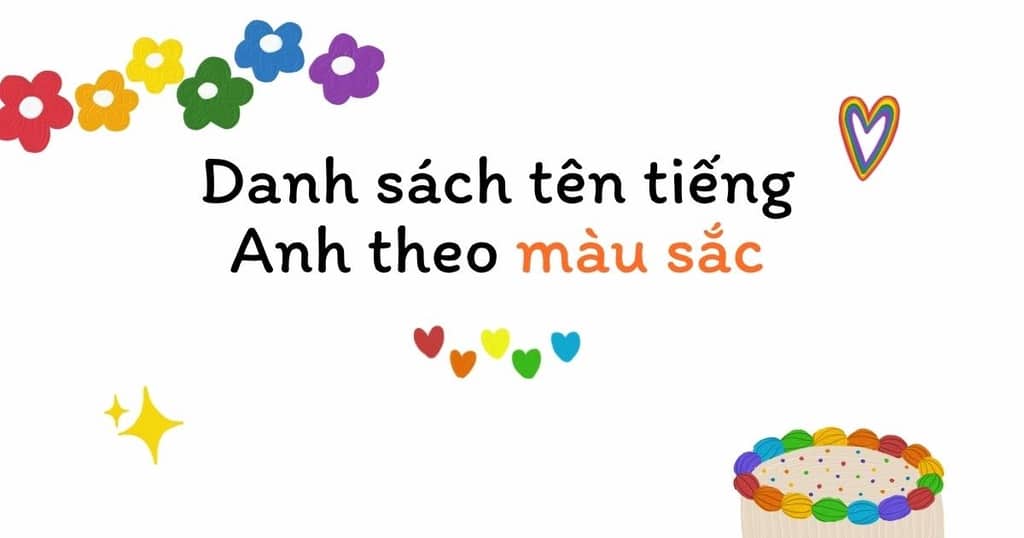 Tên tiếng anh cho nữ theo màu sắc