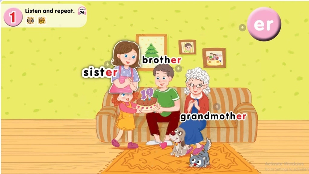 Từ vựng tiếng anh lớp 2 unit 14