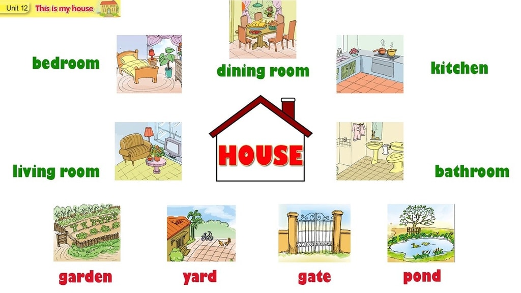 Từ vựng tiếng anh lớp 3 Unit 12