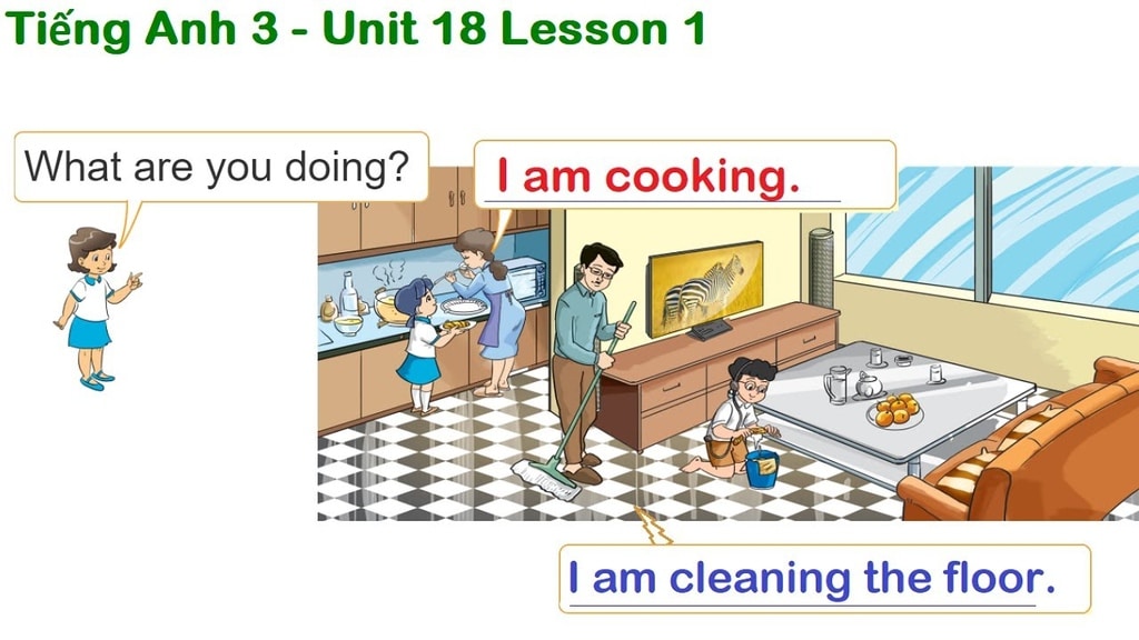 Từ vựng tiếng anh lớp 3 Unit 18