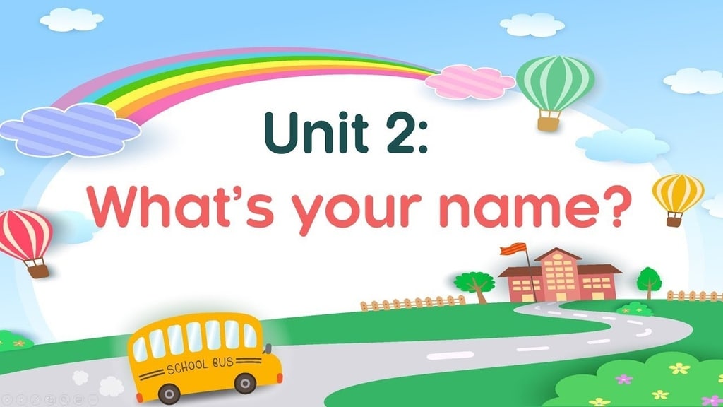 Từ vựng tiếng anh lớp 3 Unit 2