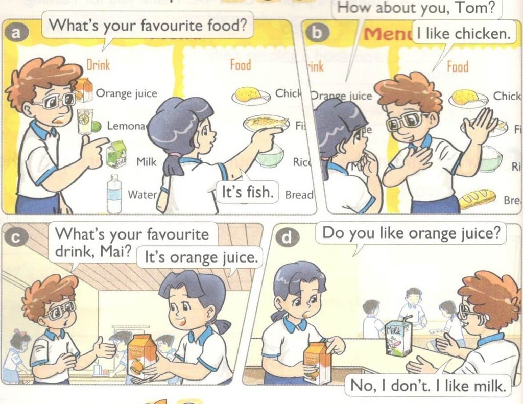 Từ vựng tiếng anh lớp 4 unit 13