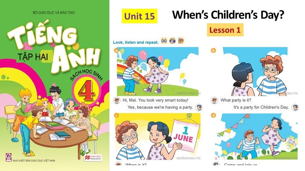 Từ vựng tiếng anh lớp 4 unit 15