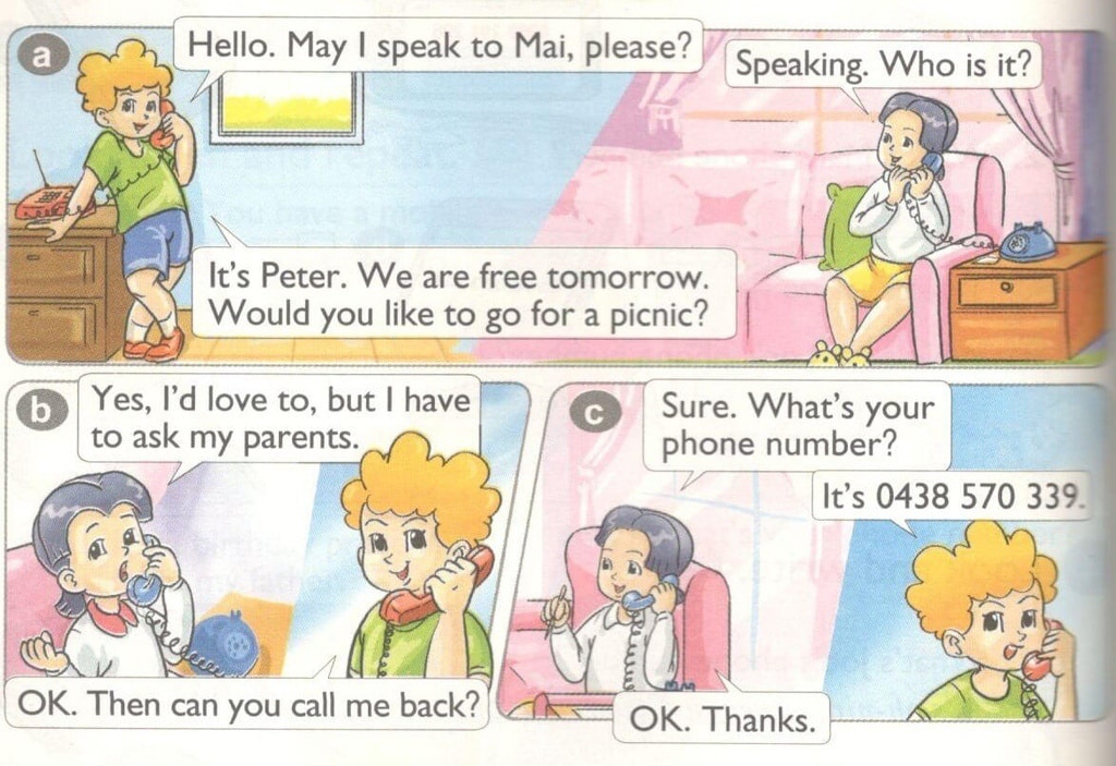 Từ vựng tiếng anh lớp 4 unit 18