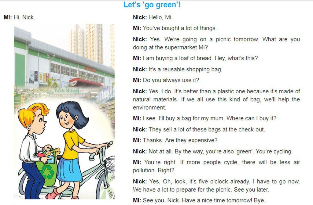 Từ vựng tiếng anh lớp 6 unit 11