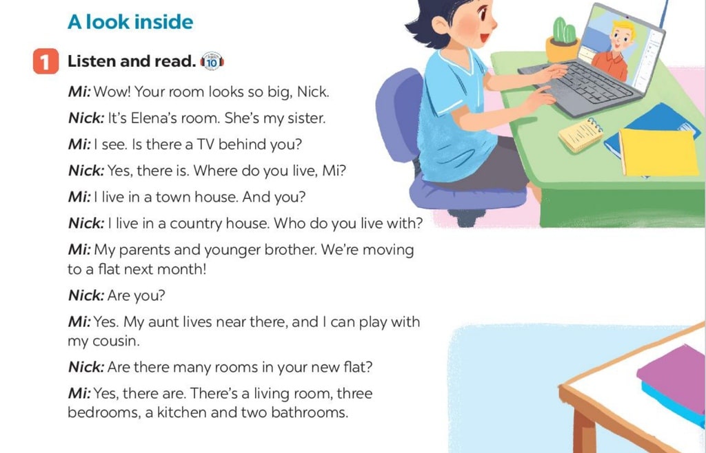 Từ vựng tiếng anh lớp 6 unit 2