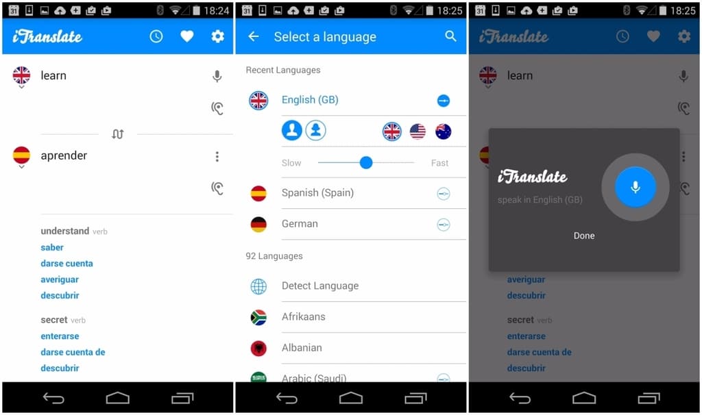 Ứng dụng dịch tiếng anh iTranslate