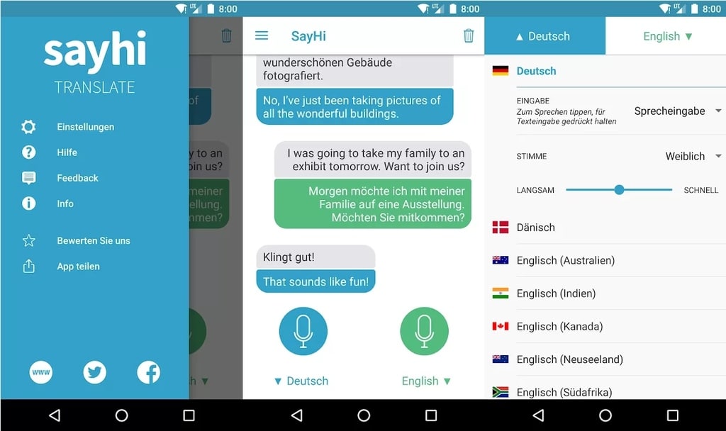 Ứng dụng dịch tiếng anh SayHi