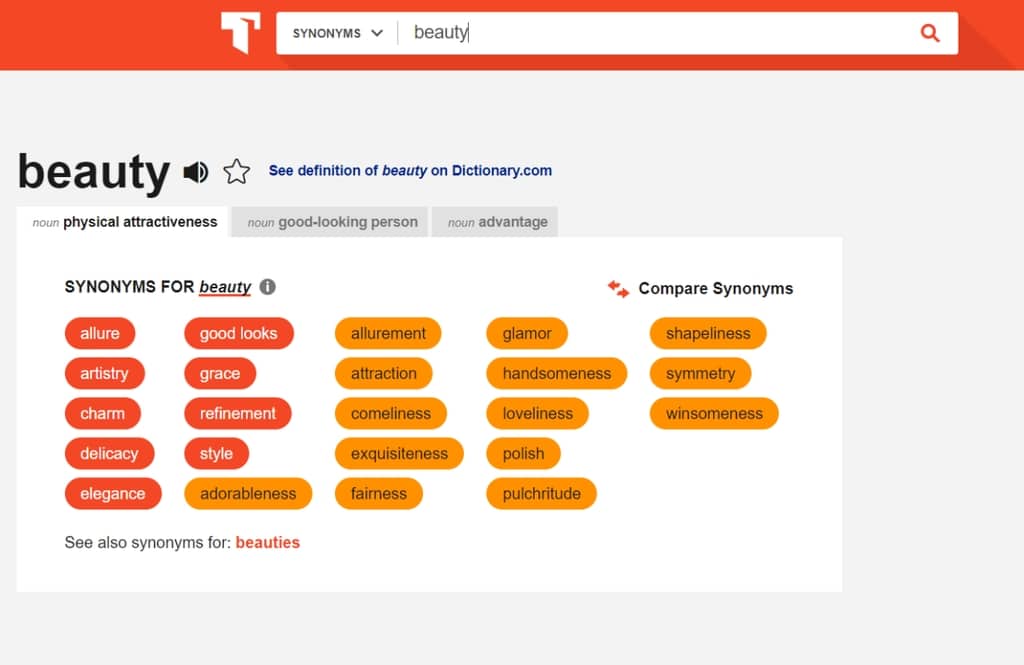 Website luyện viết tiếng anh Thesaurus