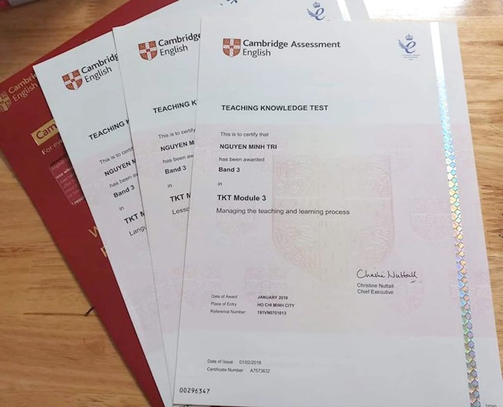 Các tổ chức thi cấp chứng chỉ Cambridge