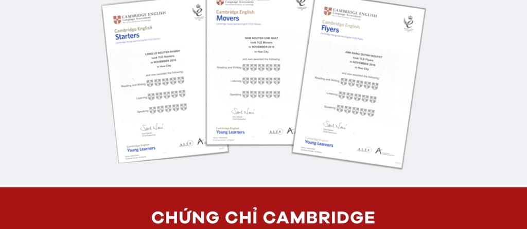 Chứng chỉ Cambridge