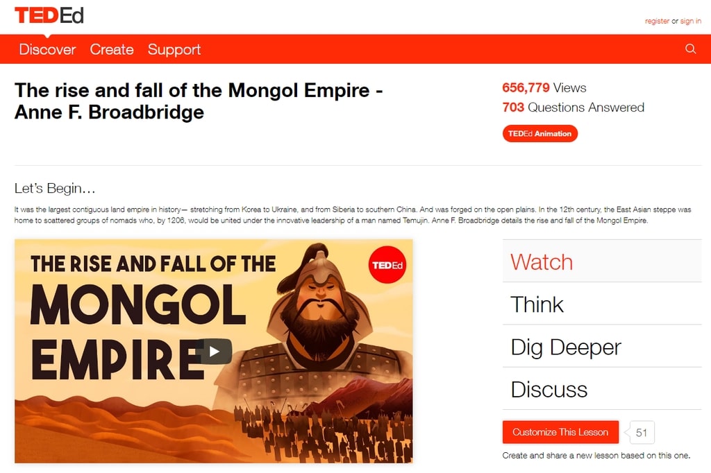 Học tiếng anh giao tiếp qua kênh Ted Ed