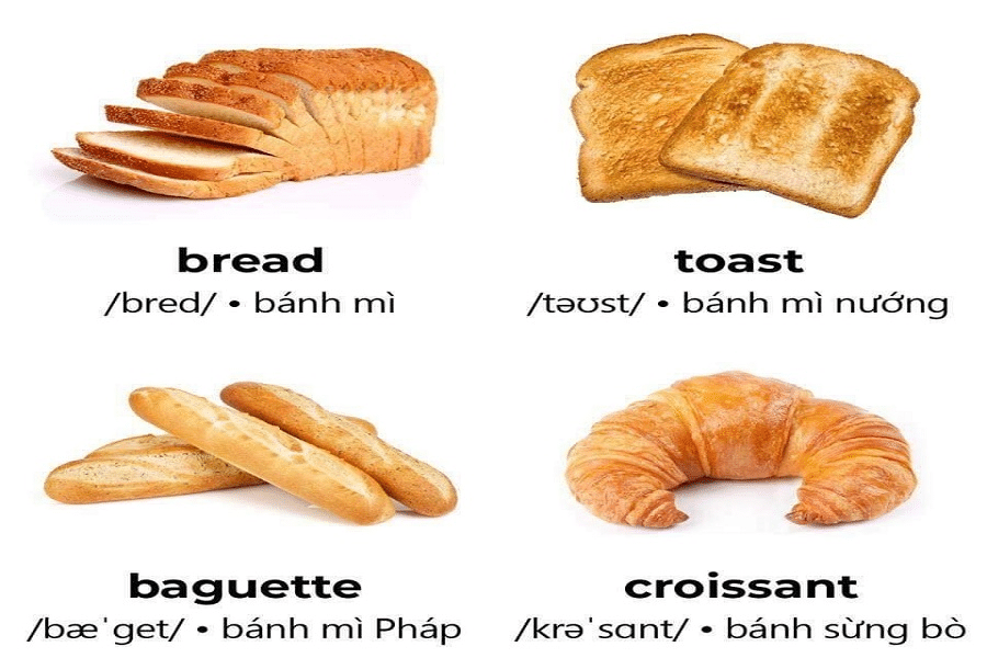 Tên một số món Âu 