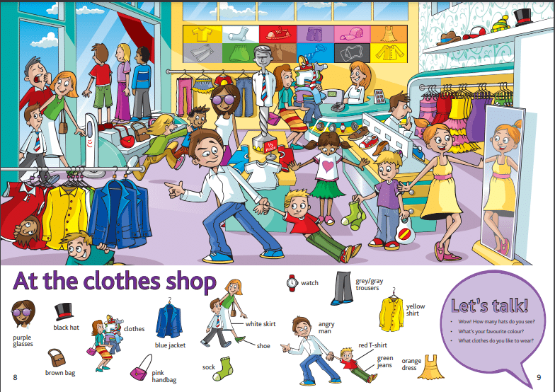 Topic: At the clothes shop