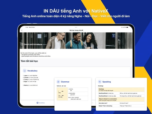 Khóa học tiếng Anh online cho người đi làm bận rộn của NativeX