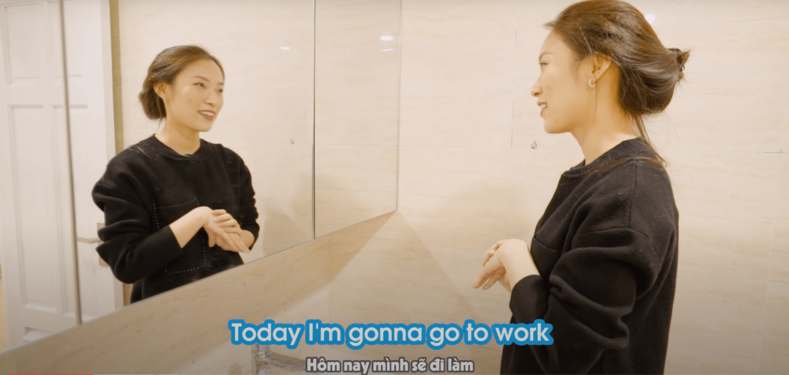 Luyện nói trước gương