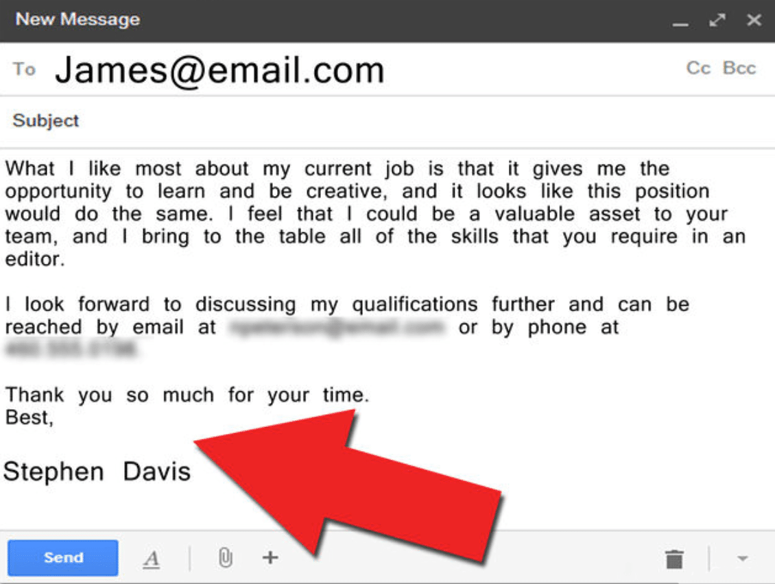 lưu ý khi viết email xin việc bằng tiếng Anh