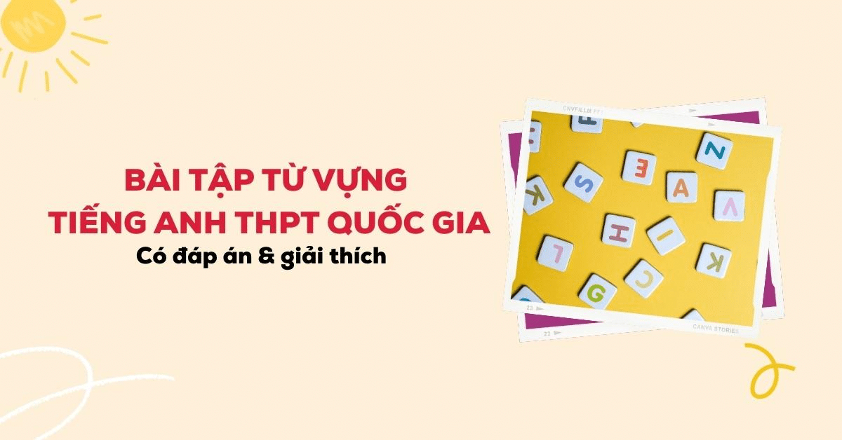 Bài tập từ vựng tiếng Anh