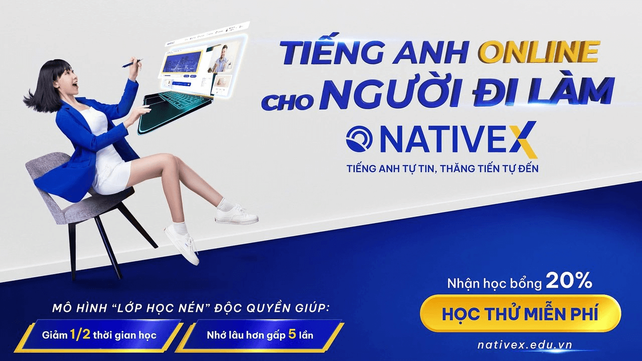 NativeX - Học tiếng Anh cho người đi làm