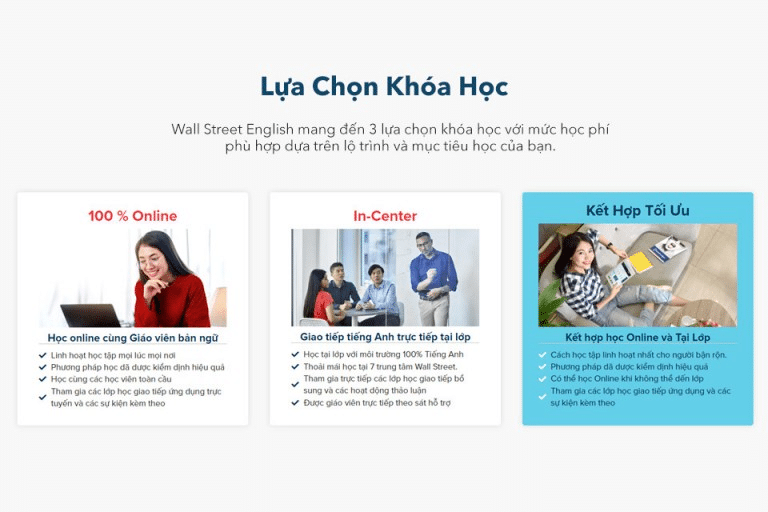 Khóa học tiếng Anh online tại Wall Street English