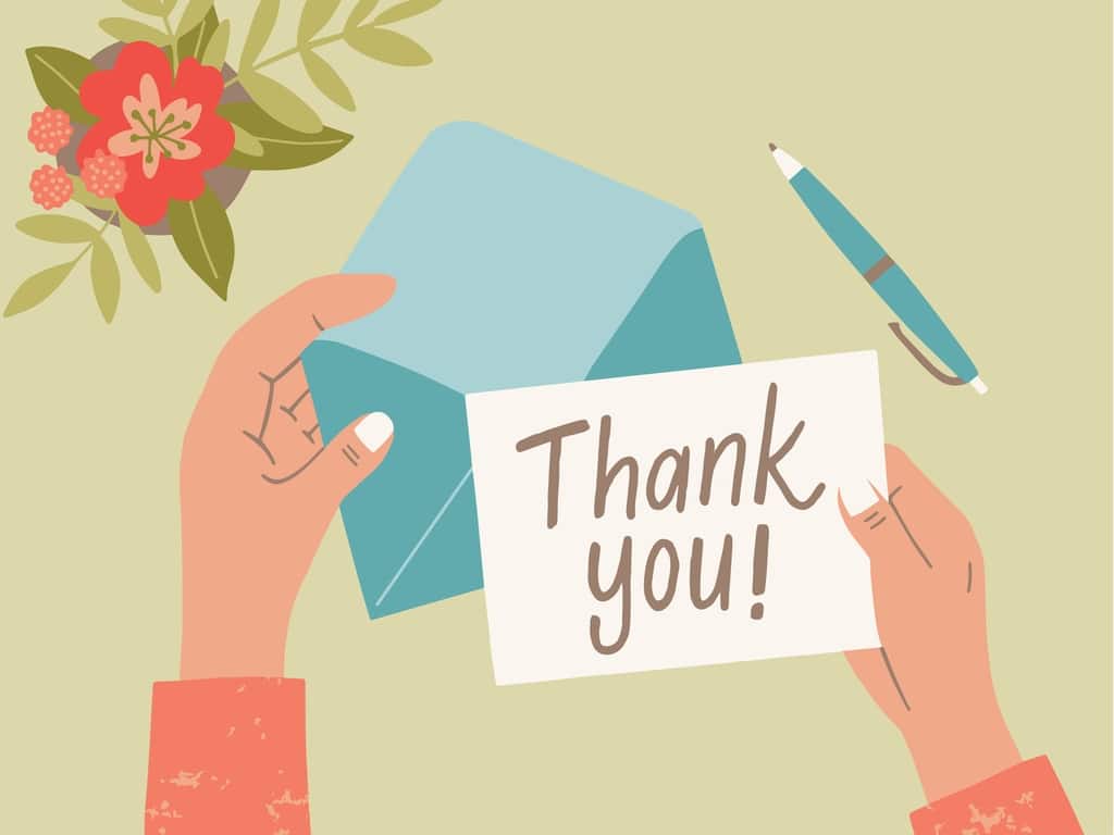 Mẫu câu cảm ơn