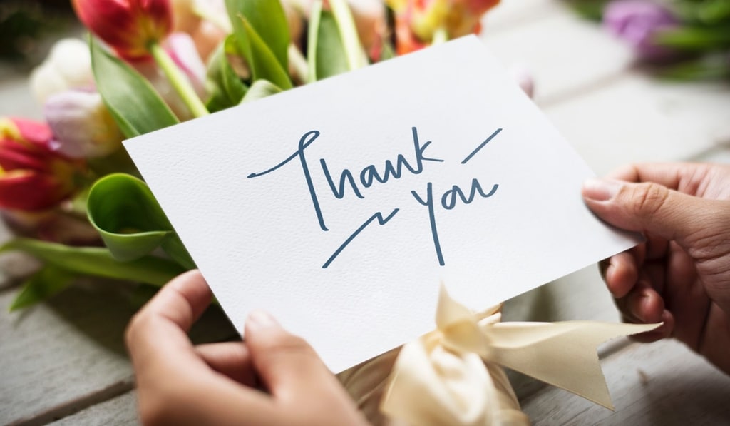 Mẫu câu giao tiếp dùng để cảm ơn