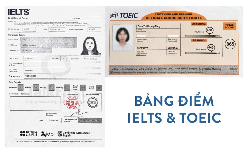 Quy đổi điểm IELTS sang TOEIC