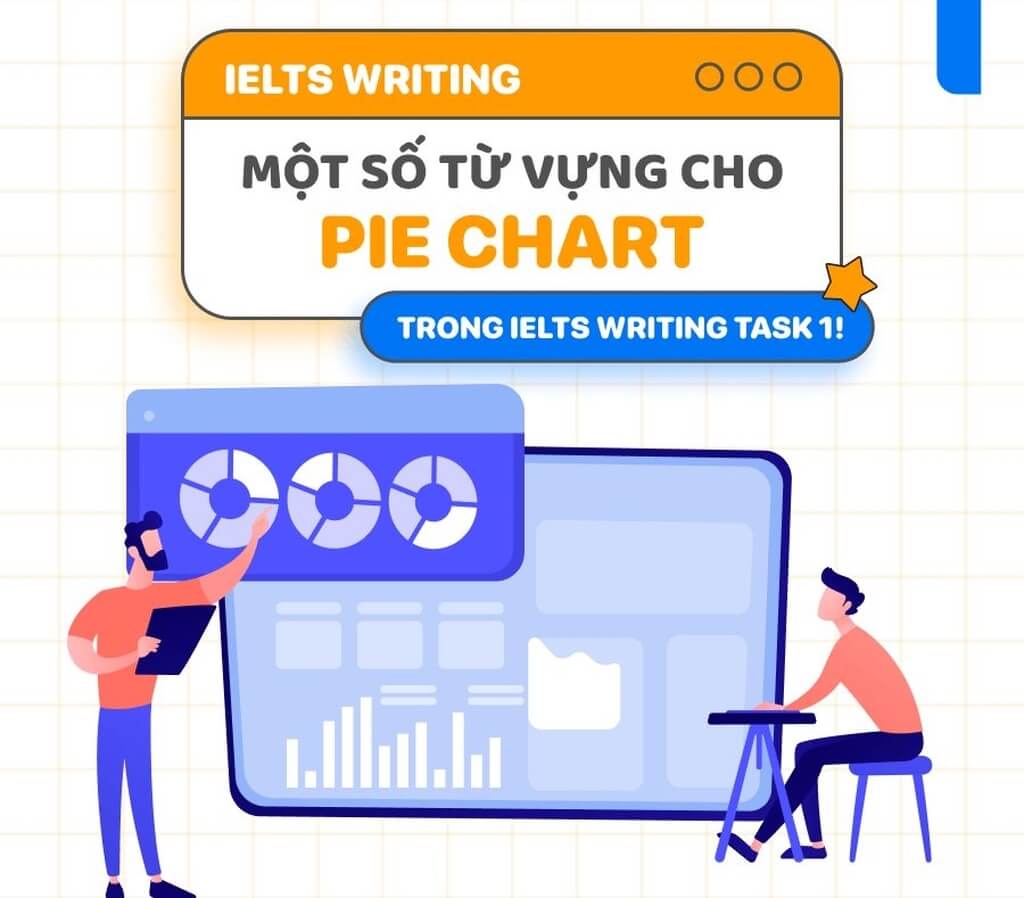 Từ vựng IELTS Writing Task 1 Pie Chart