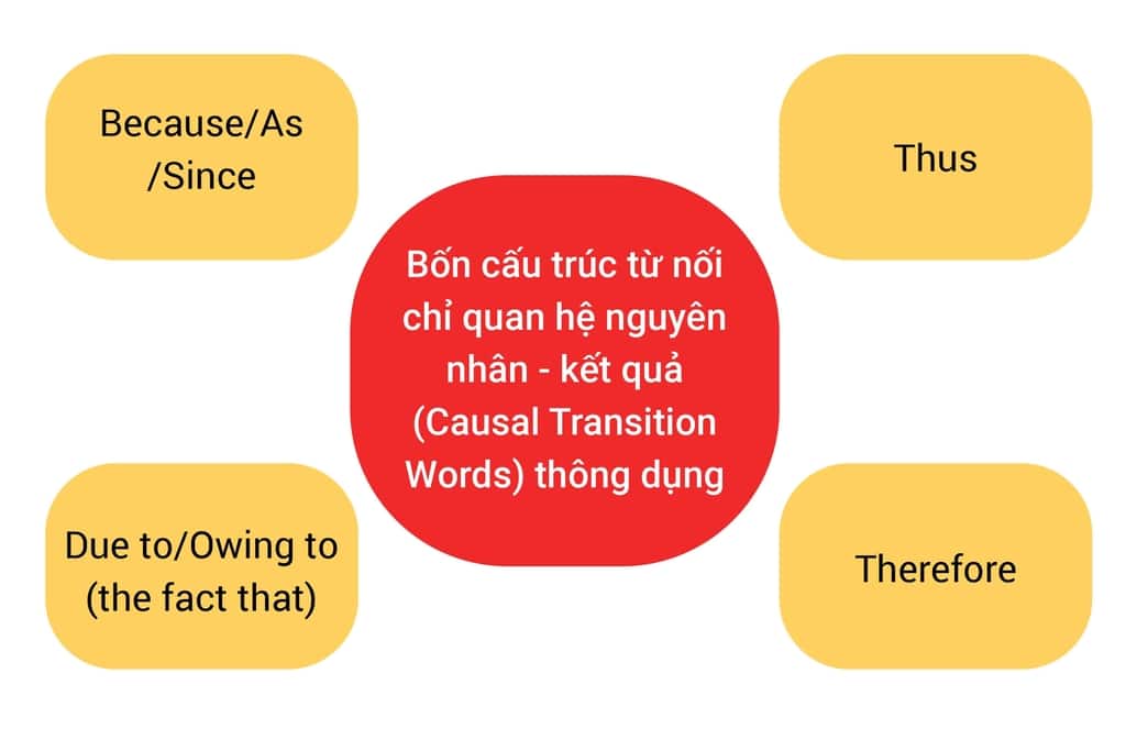 Từ vựng thể hiện kết quả, hệ quả