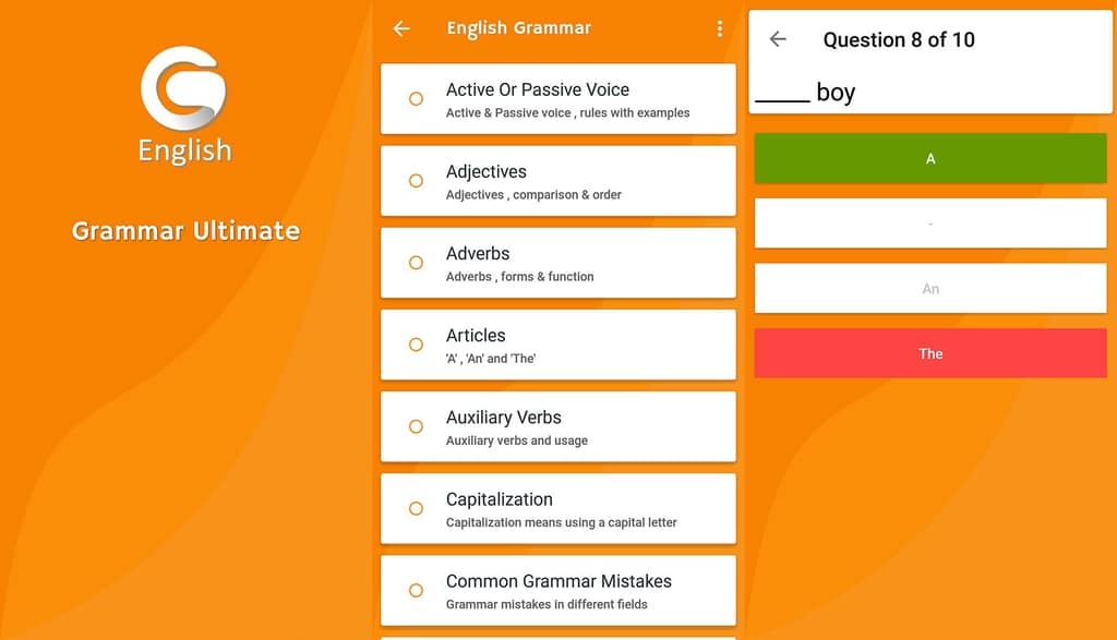 Ứng dụng học tiếng anh English Grammar Ultimate