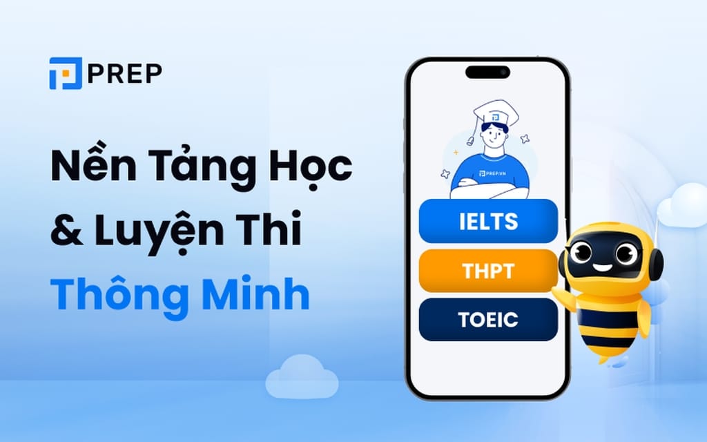 Ứng dụng học tiếng anh trực tuyến Prep