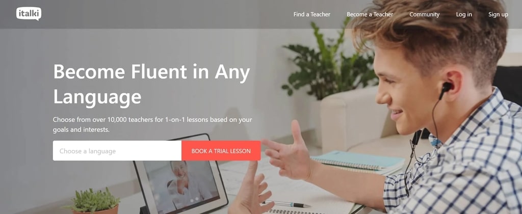Khoá học tiếng anh Italki