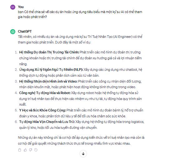 Ví dụ thực tế về lệnh đặt câu hỏi