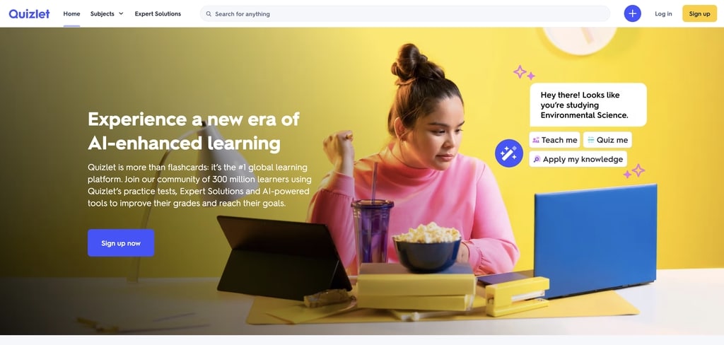 Website tự học tiếng anh chuyên ngành CNTT Quizlet