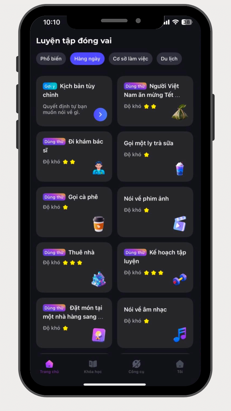 luyện nói tiếng anh với ai 1